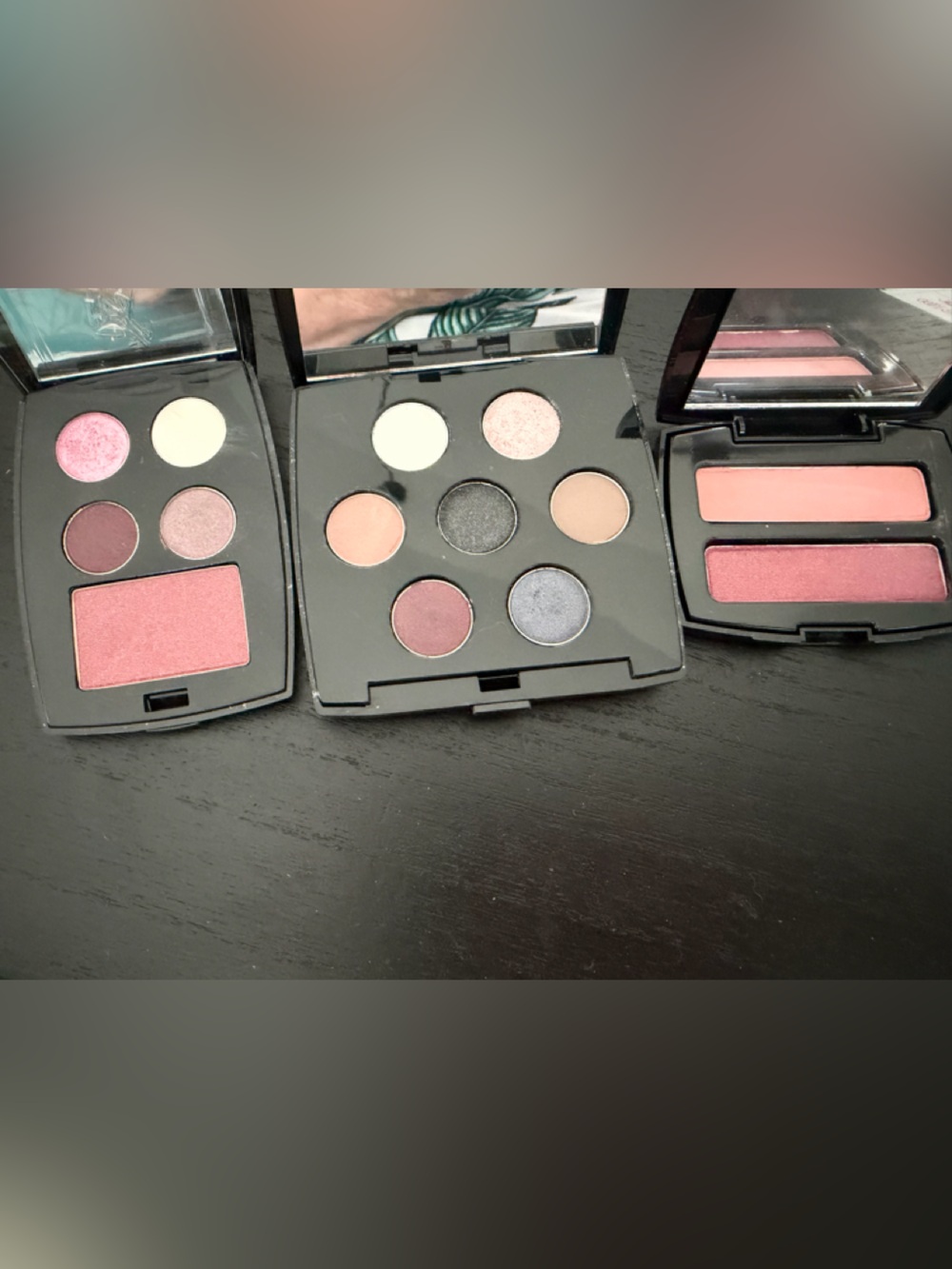 Neutral & Pink Eyeshadow and Blush Palette Set - Women Makeup set of 3